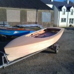 GP14 Racing Dinghy  Wood Boat Painting 1